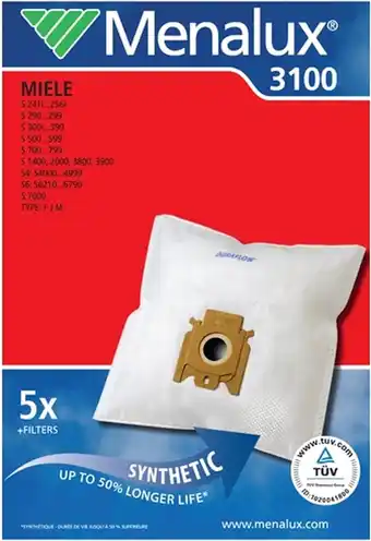 Amazon Menalux 3100 stuks 5 stofzakken, 1 motorfilter en 1 microfilter aanbieding