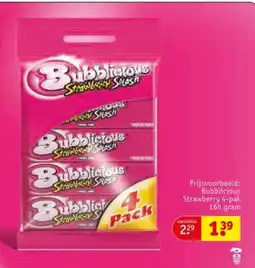 Kruidvat Bubblicious Strawberry aanbieding