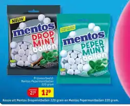 Kruidvat Keuze uit Mentos Dropmintballen en Mentos Pepermuntballen aanbieding