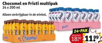 Kruidvat Chocomel en Fristi multipak aanbieding
