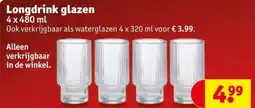 Kruidvat Longdrink glazen aanbieding