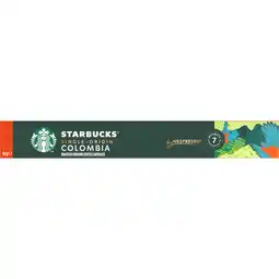 Dekamarkt Starbucks Koffiecups single-origin coffee colombia aanbieding