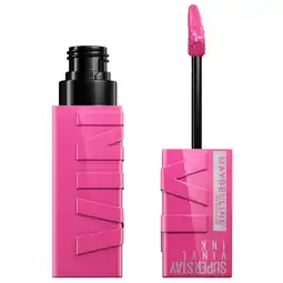 Kruidvat Maybelline New York SuperStay Vinyl Ink 165 Edgy Longwear Liquid Lipstick aanbieding