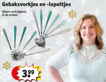 Kruidvat Gebaksvorkjes en lepeltjes aanbieding