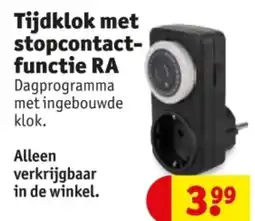 Kruidvat Tijdklok met stopcontact- functie RA aanbieding