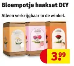 Kruidvat Bloempotje haakset DIY aanbieding