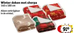 Kruidvat Winter deken met sherpa aanbieding