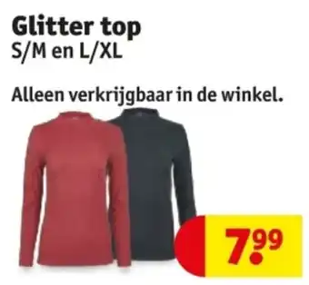 Kruidvat Glitter top aanbieding