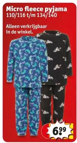 Kruidvat Micro fleece pyjama aanbieding