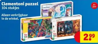 Kruidvat Clementoni puzzel aanbieding