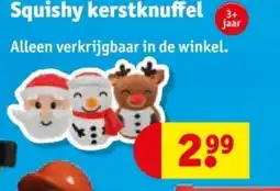 Kruidvat Squishy kerstknuffel aanbieding