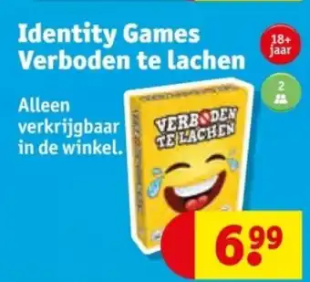 Kruidvat Identity Games Verboden te lachen aanbieding