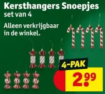 Kruidvat Kersthangers Snoepjes aanbieding