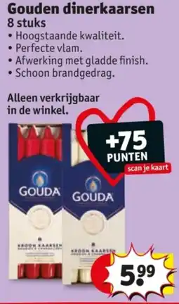Kruidvat Gouden dinerkaarsen aanbieding
