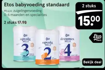 Etos Etos babyvoeding standaard aanbieding