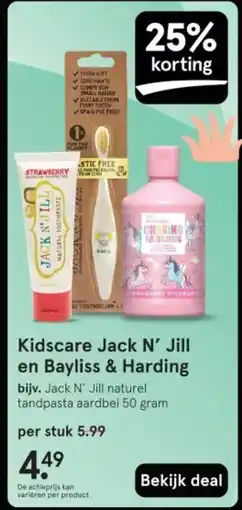 Etos Kidscare Jack N' Jill en Bayliss & Harding aanbieding