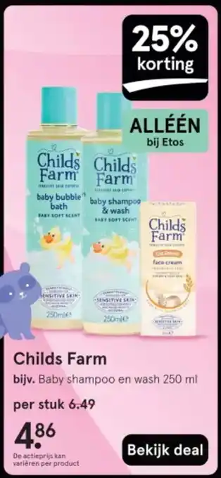 Etos Childs Farm aanbieding