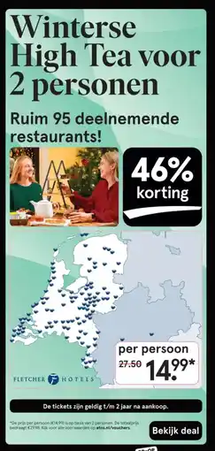 Etos Winterse High Tea voor 2 personen aanbieding
