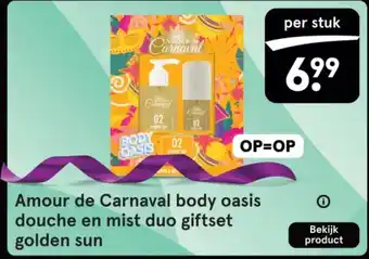 Etos Amour de Carnaval body oasis douche en mist duo giftset golden sun aanbieding