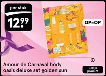 Etos Amour de Carnaval body oasis deluxe set golden sun aanbieding