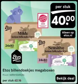 Etos Etos billendoekjes megaboxen aanbieding
