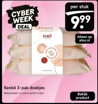 Etos Kenkô 3-pak doekjes aanbieding
