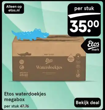 Etos Etos waterdoekjes megabox aanbieding
