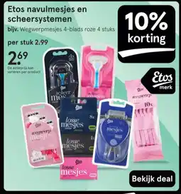 Etos Etos navulmesjes en scheersystemen aanbieding
