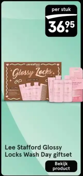 Etos Lee Stafford Glossy Locks Wash Day giftset aanbieding