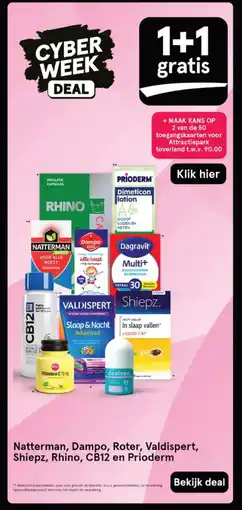 Etos Natterman, Dampo, Roter, Valdispert, Shiepz, Rhino, CB12 en Prioderm aanbieding