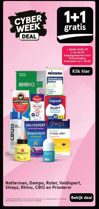 Etos Natterman, Dampo, Roter, Valdispert, Shiepz, Rhino, CB12 en Prioderm aanbieding