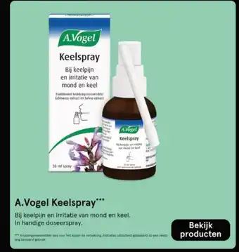 Etos A.Vogel Keelspray aanbieding