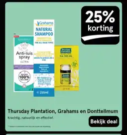 Etos Thursday Plantation, Grahams en Donttellmum aanbieding