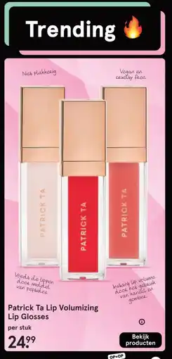 Etos Patrick Ta Lip Volumizing Lip Glosses aanbieding