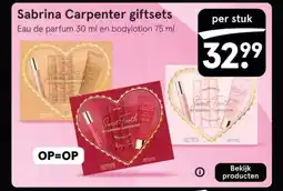 Etos Sabrina Carpenter giftsets aanbieding