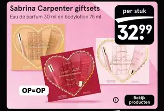 Etos Sabrina Carpenter giftsets aanbieding
