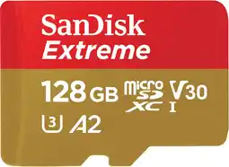 Coolblue SanDisk MicroSDXC Extreme 128GB 90MB/s aanbieding