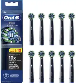 Coolblue Oral-B Pro Cross Action Zwart (10 stuks) aanbieding