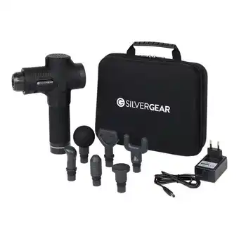 Action Silvergear massage gun Premium aanbieding