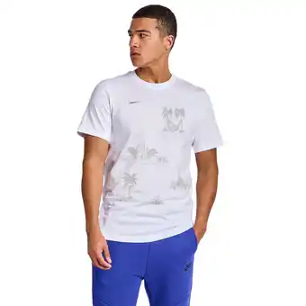 Foot Locker Nike Df T-shirts Heren - Wit - Maat L - Katoen Jersey aanbieding