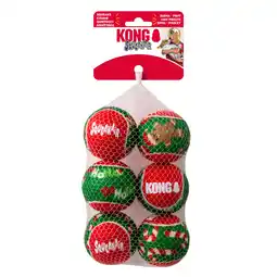 Zooplus Kong Holiday SqueakAir ballen, 6 stuks - Maat S: Ø 5 cm aanbieding
