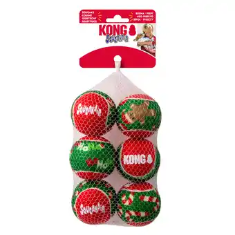 Zooplus Kong Holiday SqueakAir ballen, 6 stuks - Maat S: Ø 5 cm aanbieding