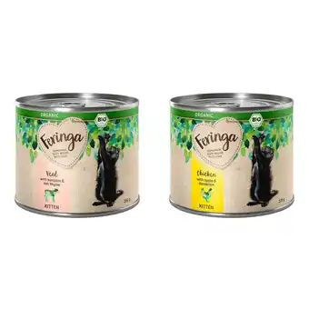 Zooplus 6x200g Organic Gemengd Pakket 2 soorten Feringa Natvoer Katten aanbieding