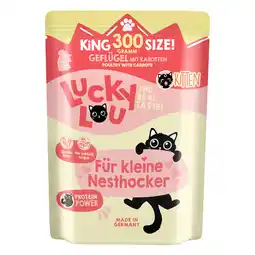 Zooplus 6x300g Lucky Lou Lifestage Kitten Gevogelte nat kattenvoer aanbieding