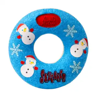 Zooplus KONG Holiday AirDog Squeaker Donut - Maat M: ca. Ø 12 x H 3,2 cm aanbieding