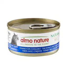 Zooplus 12 + 6 gratis! Almo Nature HFC natvoer voor katten 18 x 70 g - Natural Tonijn met Venusschelpen aanbieding
