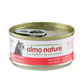 Zooplus 12 + 6 gratis! Almo Nature HFC natvoer voor katten 18 x 70 g - Zalm in Gelei aanbieding