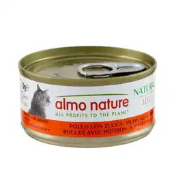 Zooplus 12 + 6 gratis! Almo Nature HFC natvoer voor katten 18 x 70 g - Kip met Pompoen aanbieding