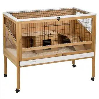 Zooplus Kerbl Huisdier Kooi Indoor Deluxe 115x60x92,5cm aanbieding