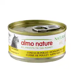 Zooplus 12 + 6 gratis! Almo Nature HFC natvoer voor katten 18 x 70 g - Natural Kippendijen aanbieding